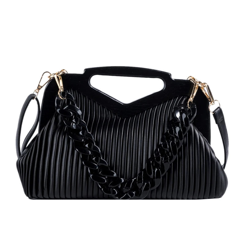 Acrylic Chain Crossbody Bag Vintage Handbag Women Shoulder Bag