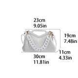 Acrylic Chain Crossbody Bag Vintage Handbag Women Shoulder Bag