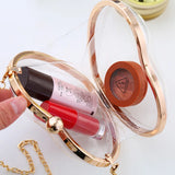 Clear Transparent Heart Shape Single Shoulder Bag