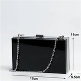 Acrylic Clutch Bag Women Shoulder Chain Messenger Party Evening Handbag