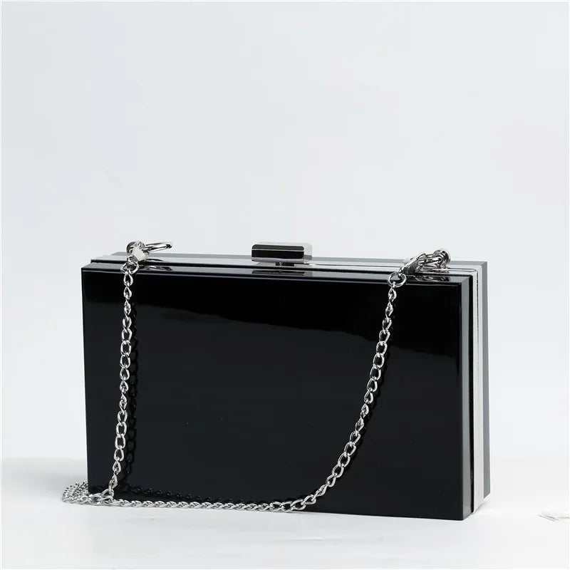 Acrylic Clutch Bag Women Shoulder Chain Messenger Party Evening Handbag