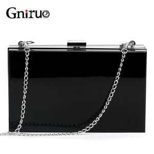 Acrylic Clutch Bag Women Shoulder Chain Messenger Party Evening Handbag