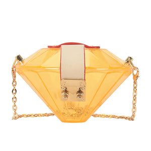 Acrylic Diamond Women's Clutch Bag Chain Shoulder Evening Bag