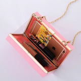 Pink Acrylic Handbag Clutch for Women