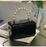 Acrylic Hard Box Chain Crossbody Bag Evening Shoulder Bag Purses