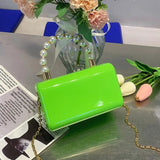 Acrylic Hard Box Chain Crossbody Bag Evening Shoulder Bag Purses