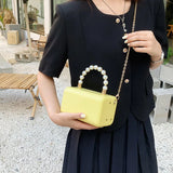 Acrylic Hard Box Chain Crossbody Bag Evening Shoulder Bag Purses