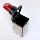 Acrylic Lipstick Clutch Evening Bag for Women Chain Shoulder Bag