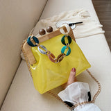 Acrylic Crossbody Bag Women Transparent Clutches Female Handbag Clear PVC