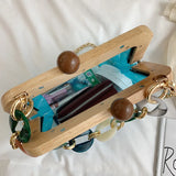 Acrylic Crossbody Bag Women Transparent Clutches Female Handbag Clear PVC