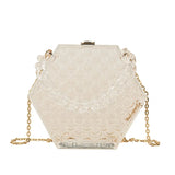 Acrylic Mermaid Colour Box Tote Bag Summer PVC Women's Handbag