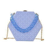 Acrylic Mermaid Colour Box Tote Bag Summer PVC Women's Handbag