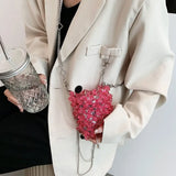 Acrylic Small Handbags for Women Shoulder Evening Bag Crossbody Chain