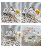 Acrylic Star Shape Diamond Party Clutch Wedding Bag