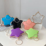 Acrylic Star Shape Diamond Party Clutch Wedding Bag