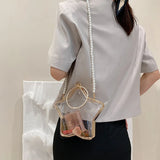 Acrylic Star Shape Diamond Party Clutch Wedding Bag
