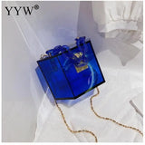 Acrylic Transparent Box Creativ Chain Messenger Jelly Bag