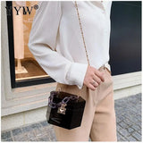 Acrylic Transparent Box Creativ Chain Messenger Jelly Bag