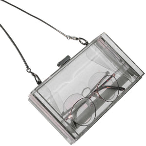 Acrylic Transparent Clutch Chain Box Evening Purse