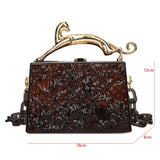 Acrylic Transparent Evening Clutch Bag Chain Shoulder Party Purse