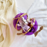 Acrylic Transparent Women Clutch Bag Evening Chain Circular Shoulder Bag