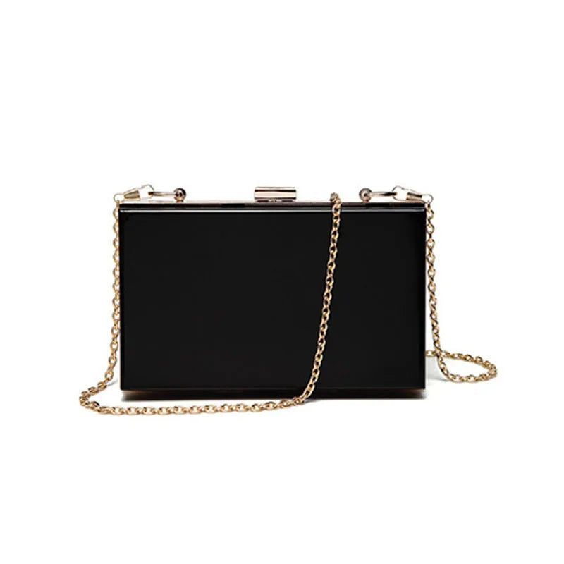 Acrylic Women Handbags Wallet Paris Party Toiletry Wedding Clutch Evening Bag