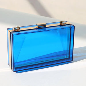 Acrylic Candy Box Bag Chain Shoulder Handbag Square Small Women's Bag