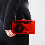 Acrylic Candy Box Bag Chain Shoulder Handbag Square Small Women's Bag