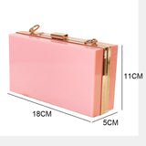 Acrylic Candy Box Bag Chain Shoulder Handbag Square Small Women's Bag
