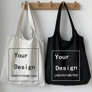 Canvas Tote Bag Foldable Unisex Shopper Bag