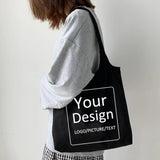 Canvas Tote Bag Foldable Unisex Shopper Bag