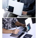 Adhesive Laptop Back Storage Bag Multi-Pocket Organizer