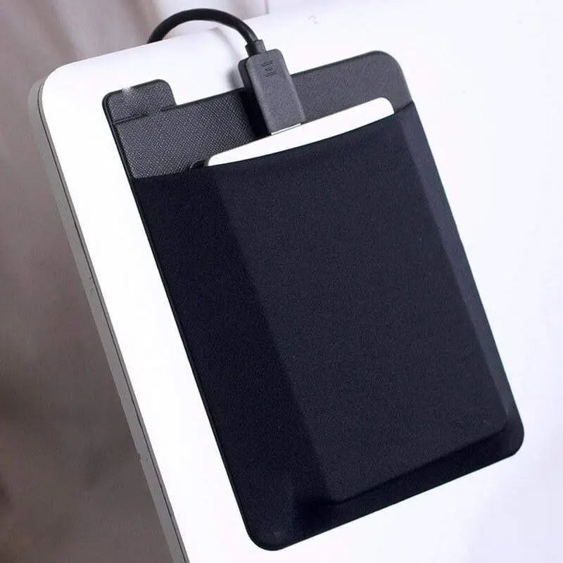 Adhesive Laptop Back Storage Bag Multi-Pocket Organizer