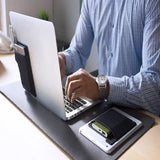 Adhesive Laptop Back Storage Bag Multi-Pocket Organizer