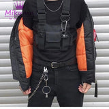 Adjustable Vest Hip Hop Streetwear Unisex Pockets Waist Pack