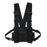 Adjustable Vest Hip Hop Streetwear Unisex Pockets Waist Pack