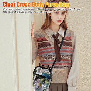 Adjustable Clear Stadium Tote Bag Crossbody Backpack Belt Bag Sport Bag