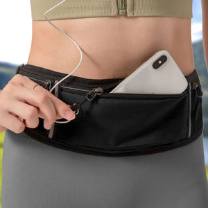 Adjustable Running Pouch Runners Belt Elastic Slim Phone Holder Fanny Pack