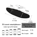 Adjustable Running Pouch Runners Belt Elastic Slim Phone Holder Fanny Pack
