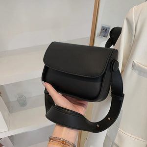 Adjustable Wide Shoulder Strap Solid Crossbody Bags for Women