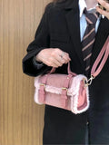 Winter Lambswool Plush Crossbody Bag, Comfortable and Versatile