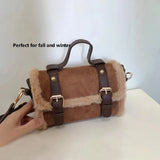 Winter Lambswool Plush Crossbody Bag, Comfortable and Versatile