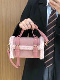 Winter Lambswool Plush Crossbody Bag, Comfortable and Versatile