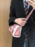 Winter Lambswool Plush Crossbody Bag, Comfortable and Versatile