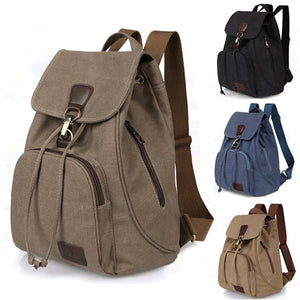Canvas Durable Travel Computer Backpack Vintage Outdoor Rucksack Backpack