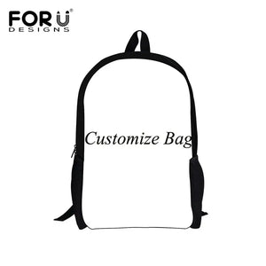 3 Pcs 3D Ice Soccerly/Foot Ball Pattern School Backpack