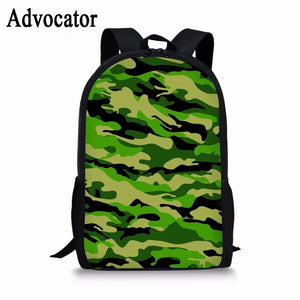 Waterproof Camo School Bags Backpacks for Kids