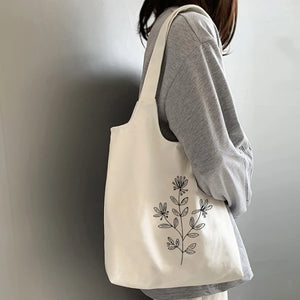 Large Canvas Eco Shopping Bag Kpop Shoulder Bag