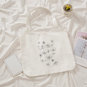 Large Canvas Eco Shopping Bag Kpop Shoulder Bag