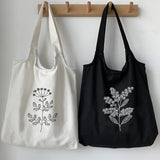 Large Canvas Eco Shopping Bag Kpop Shoulder Bag